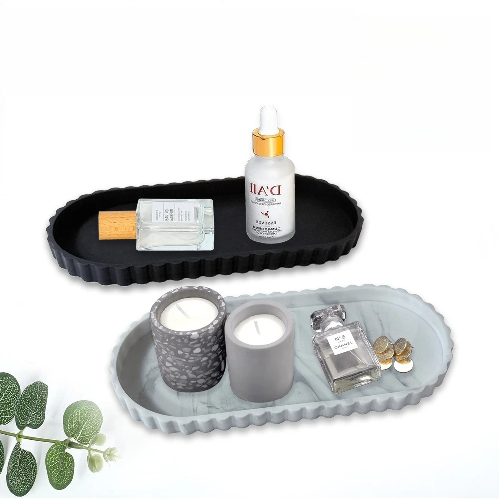 Silicone Aromatherapy Tray,oval Jewelry Storage Box, Kitchen Sink, Non-slip Base, Multi-functional Organizer, Easy-clean Surface