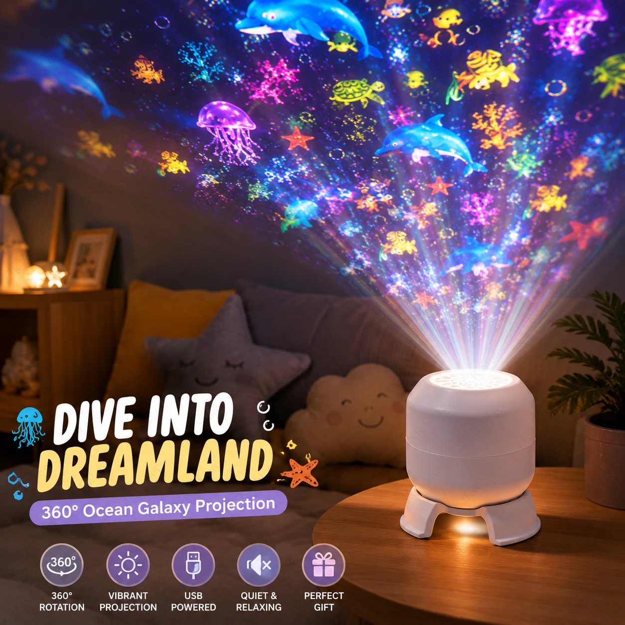 Proyector de Luz LED con Efect - Ambient Lighting Decor For Room reseña y precio