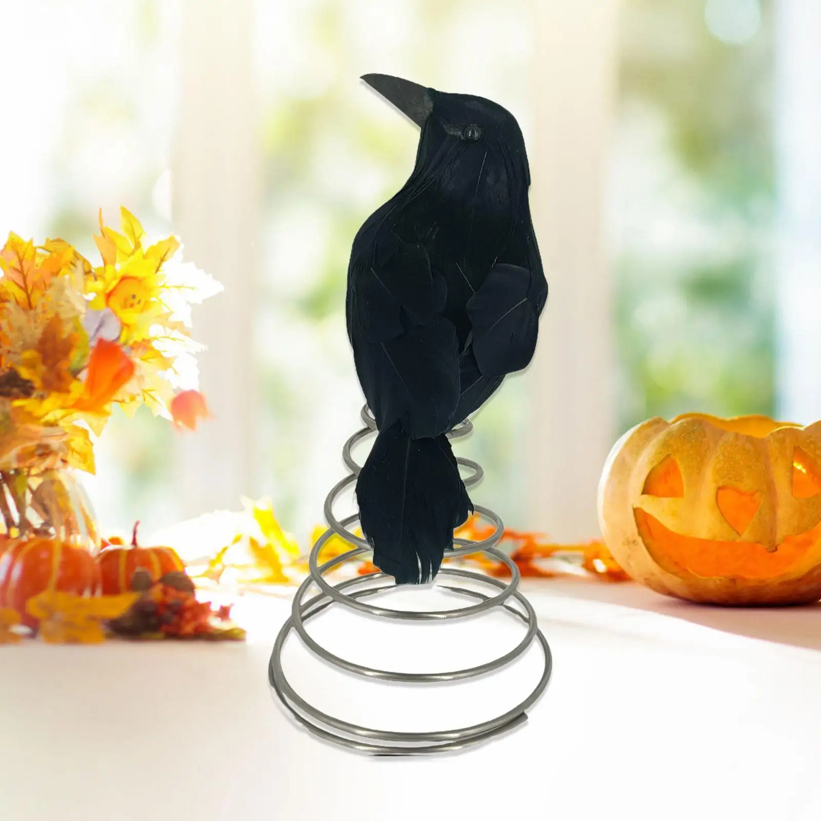هالوين الغراب الأسود الحلي لوازم الحفلات ديكور مخيف شجرة صغيرة القبعات العالية ساحة حديقة الديكور تمثال شجرة الهالوين ديكور