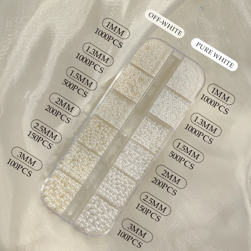 12Gitter Mini Kaviar Perlen Nail Art Dekorationen Metall Gold/Silber Micro Ball Nagel Charms Magnetstift 0,5~3mm Kugel Nagelschmuck