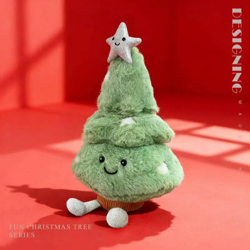 

Latest Christmas Tree Doll Kawaii Stuffed Plush Toy Doll Cartoon Anime Cute Holiday Gift Atmosphere Decoration for Friends