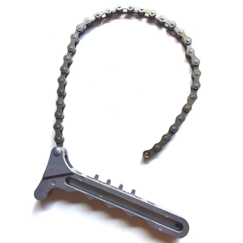 Oil Chain Wrench Oil Fuel Filter Filters Remover Tool Car Engine Oil Filter Chain Wrench Grip Spanner Plier Remover Tools