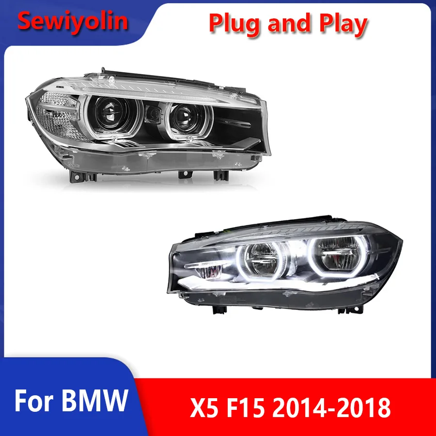 

Car Accessories Auto Headlights led For BMW X5 F15 2014-2018 DRL Fog Brake Lamp Assembly Tuning Lights Plug And Play