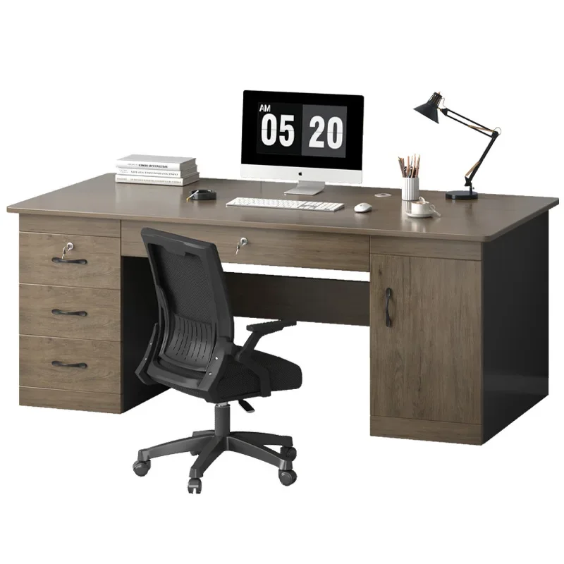 

Office staff desk and chair combination, teacher single writing, student study compute
