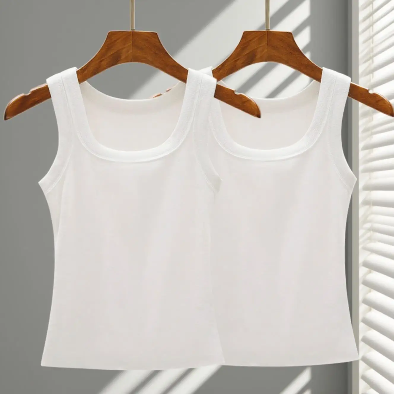 ชุดเสื้อกล้ามผ้าฝ้ายสีพื้นสไตล์เกาหลี 2 ชิ้น สำหรับผู้หญิง เสื้อกล้ามฤดูร้อน Y2K เสื้อกล้ามถักสำหรับโยคะ เสื้อกั๊กแขนกุดลำลอง ชุดกีฬา