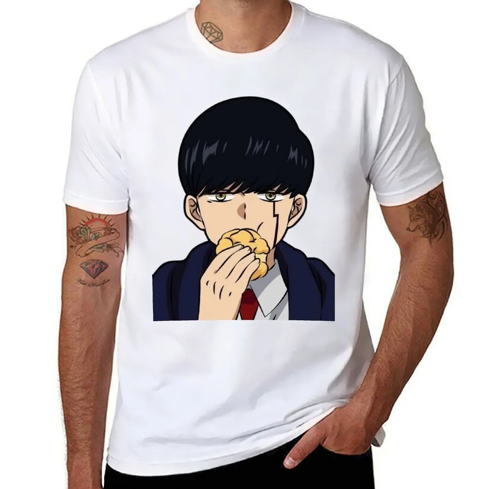 

Mashle T-Shirt t shirt for man anime tshirt cotton t shirts man 100% T-shirt