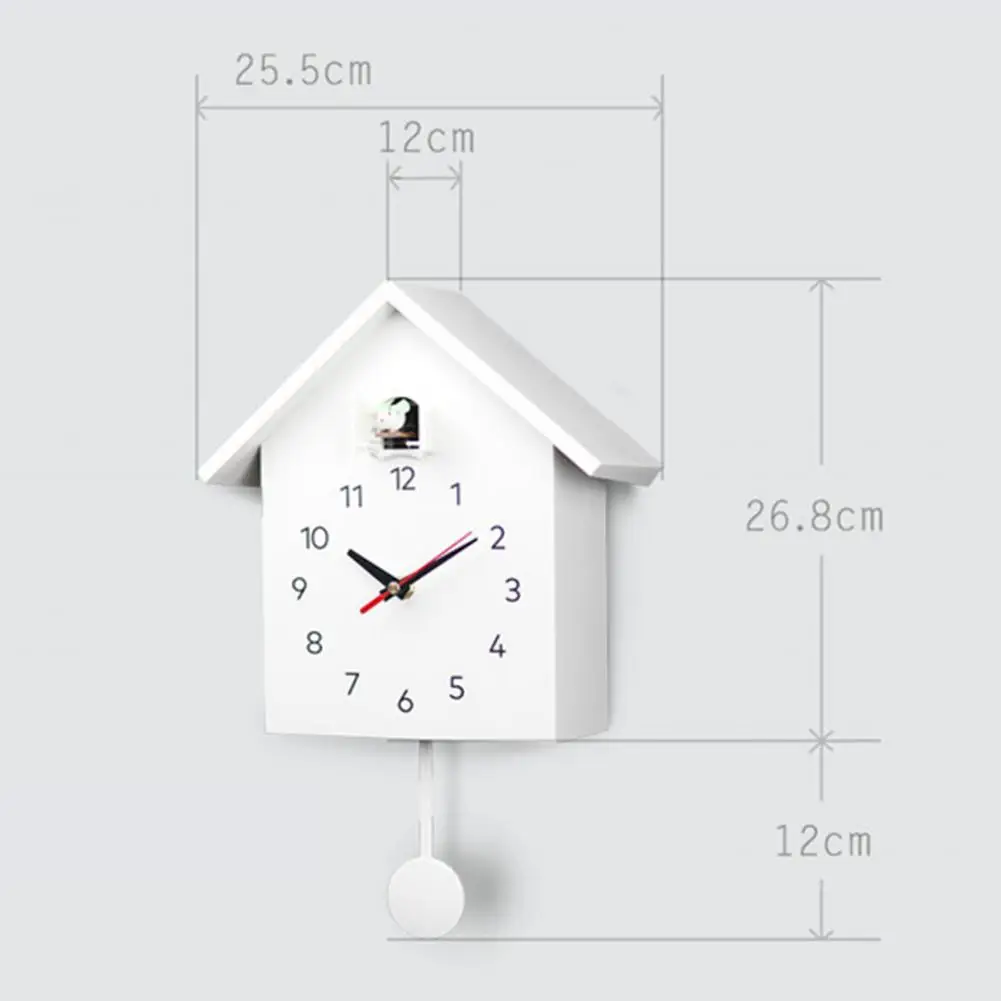 Wall Clock Minimalist Birdhouse Decorative Hanging Clock Quartz Bird Home Living Room Hanging Watch Timer Room Decoration Gifts