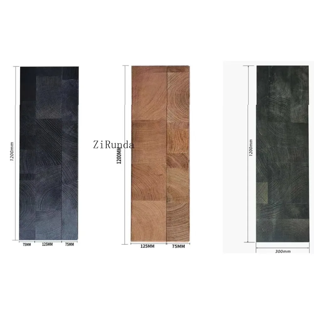 Customized version of solid wood square parquet, annual ring texture floor