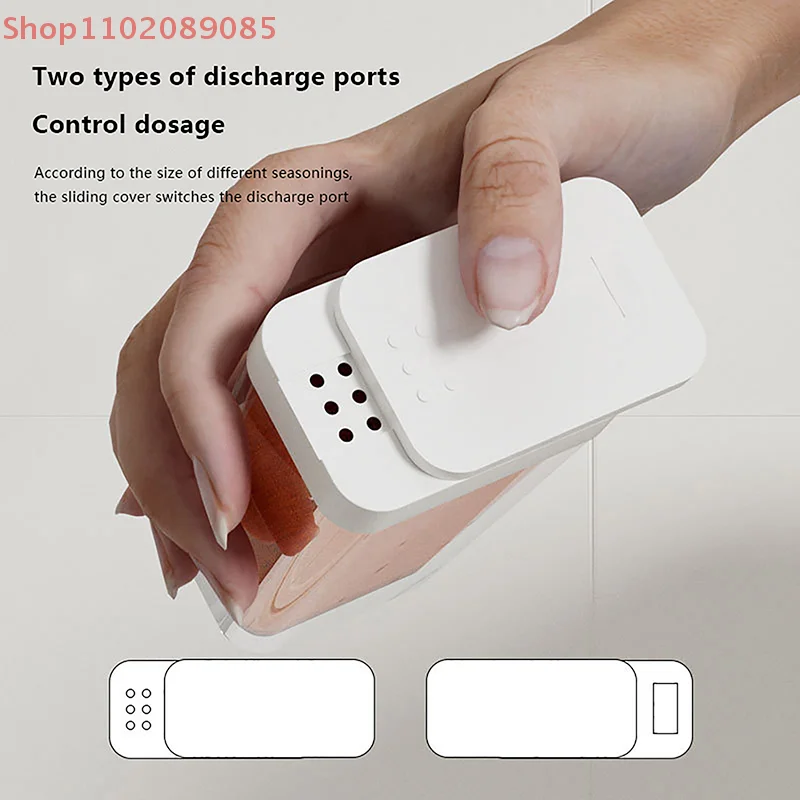 4Pcs/Set Multi-purpose Spice Storage Container Safe Food-grade Seasoning Dispenser Durable Sliding Open Spice Jars With Lid