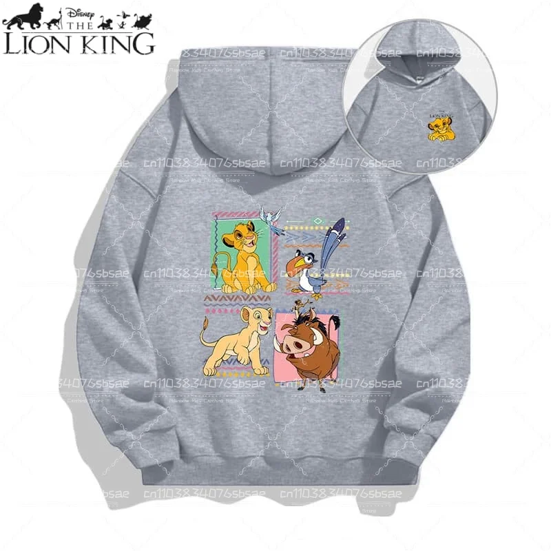 الأسد الملك سيمبا الكرتون هوديي للأطفال Kawaii تصاميم طويلة الأكمام الشتاء رقيقة البلوز موضة الدافئة الأطفال بلايز هدية #6