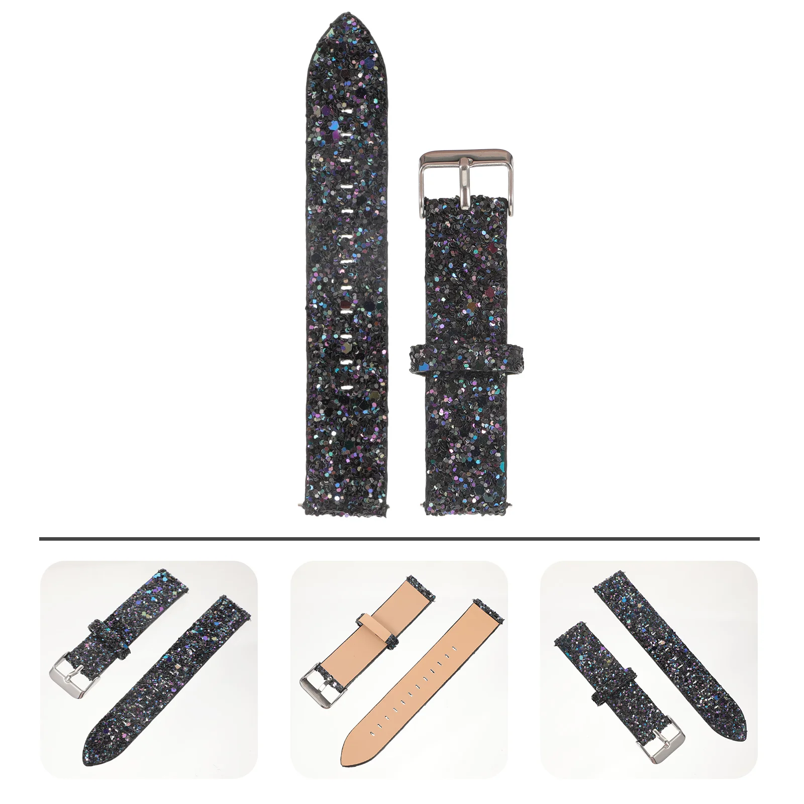 

Bling Watchband 20mm Compatible 41 40 42 44mm Active Active2 Elegant Glitter Sparkly Wristwatch Replacement Band