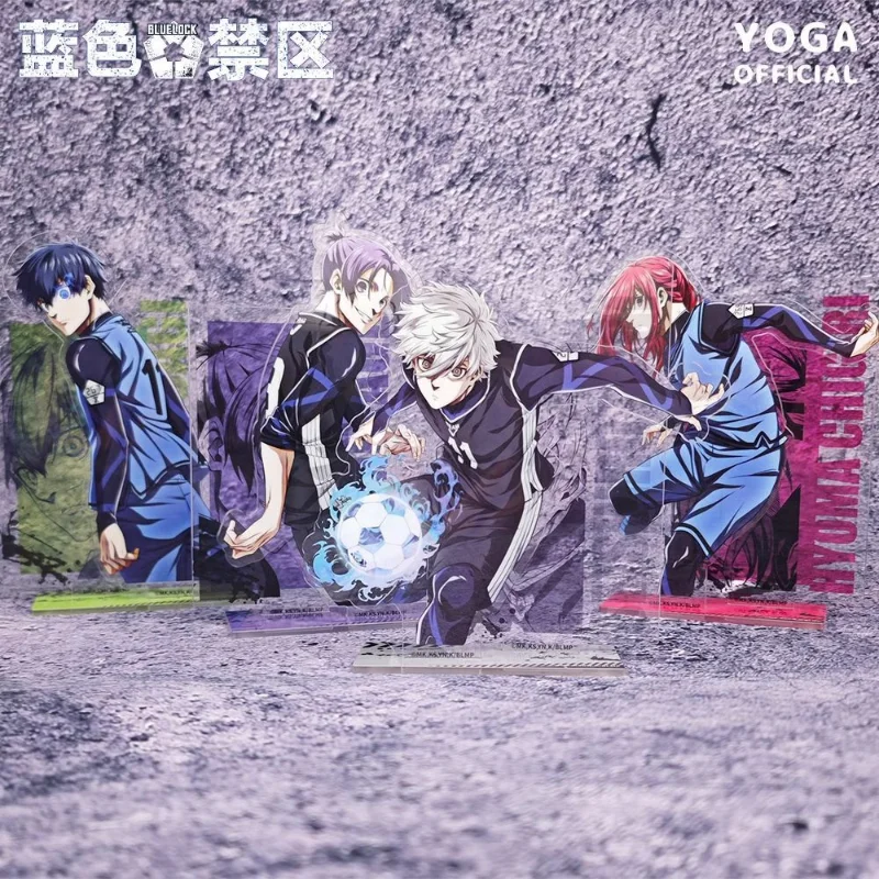 الأزرق السجن الأزرق قفل أنيمي الاكريليك واحد مزدوج حامل سطح المكتب الديكور المحيطة Jieshiyi Nagi Makoto