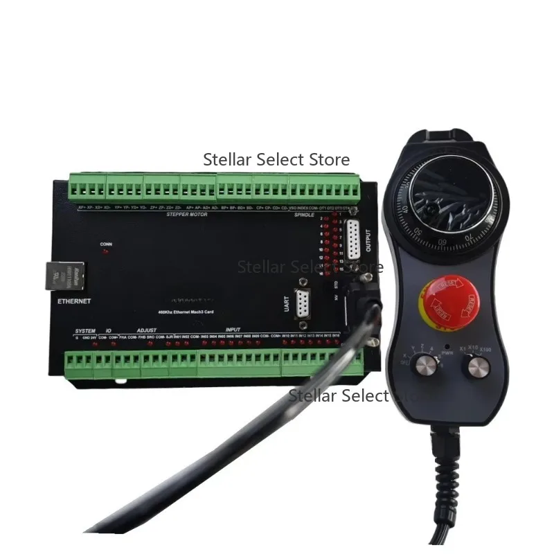 China Factory Direct Sales EC500 Mach3 Ethernet  Controller Breakout Board Card 4/6Axis + DDMPG Handwheel for  Milling