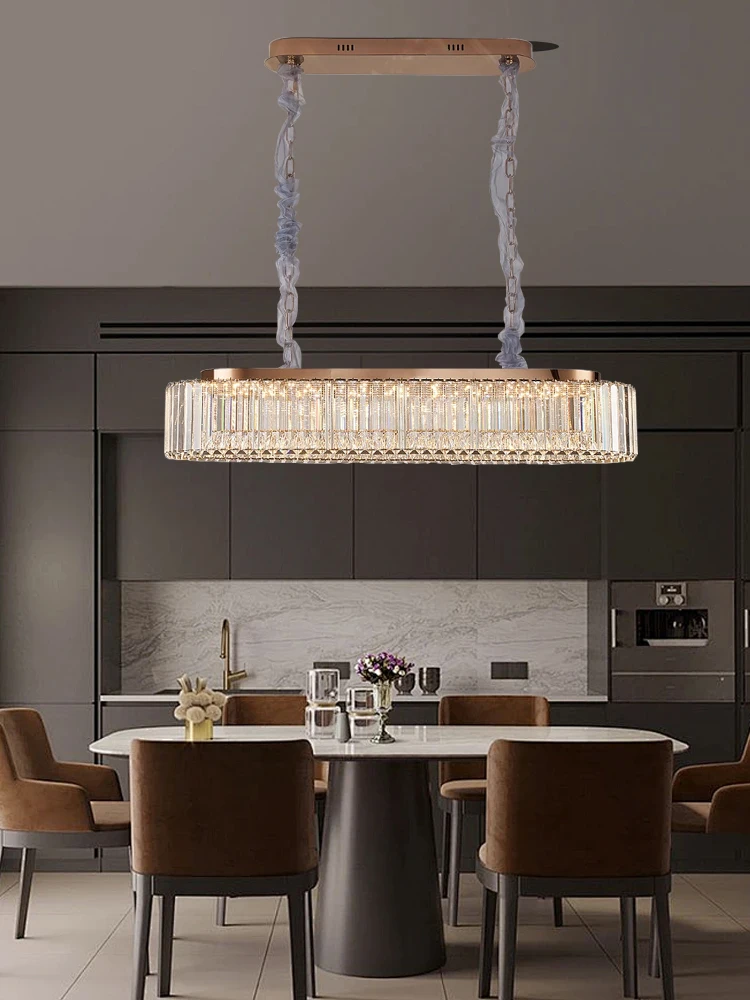 Dining Room Table Hanglamp Led Home-appliance Lustres De Teto Decoration Home Crystal Over Chandeliers Luxury Postmodern