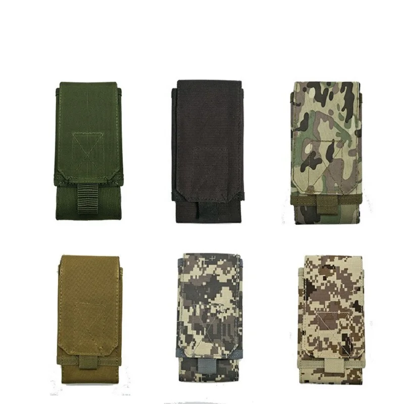 Tactical Invisible Outdoor Mobile Phone Bag Camouflage Oxford Cloth Kettle Bag Handbag Hanging Bag Sports Tactical Waist Bag