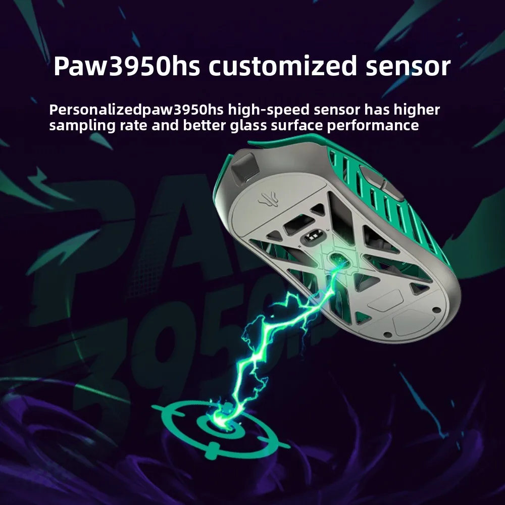 WL MOUSE DRG Flower Beast Mini Max Mouse PAW3950HS 8K Lega di magnesio Hollow 2.4G Wired FPS Mouse da gioco Accessori per PC Regali
