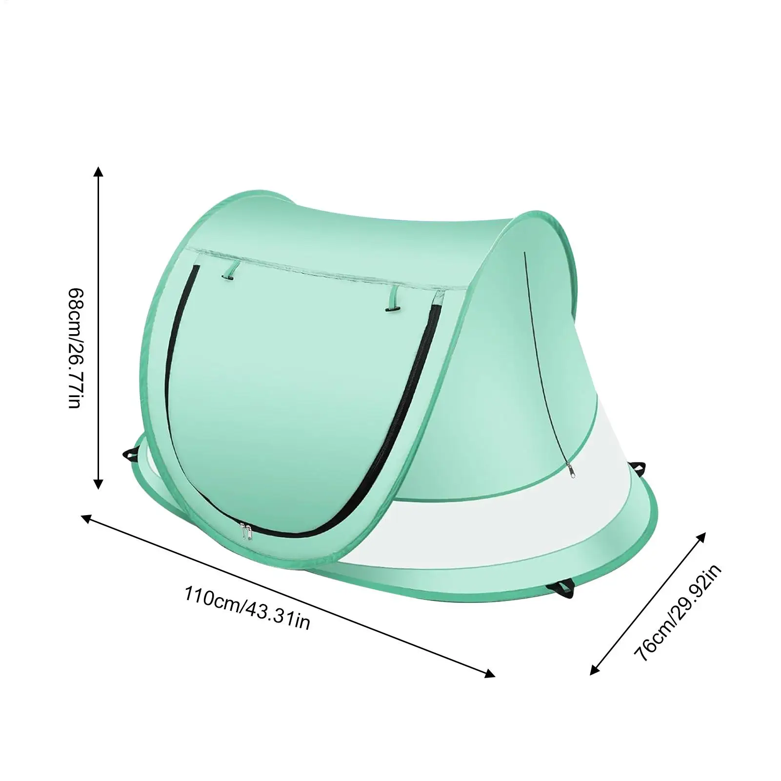 Toddler Beach Tent Outdoor Baby Shade UV Resistant Folding Baby Pop-Up Dome Tent For Vacation Camping Pool Beach Travel Backyard view 6