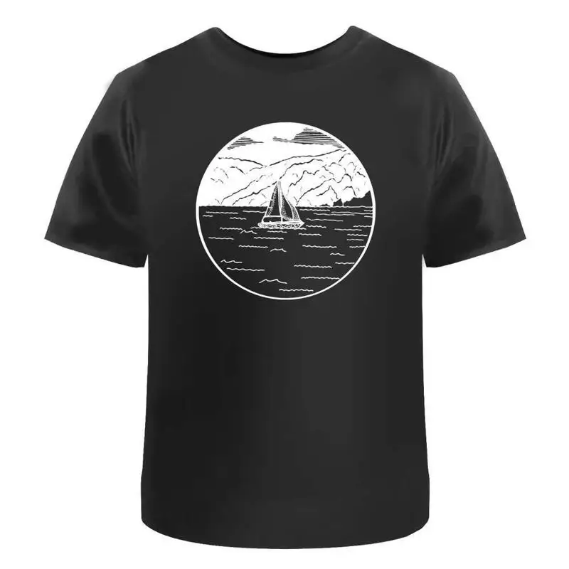 

Circular Boat Motif' Cotton T Shirt Ta011866