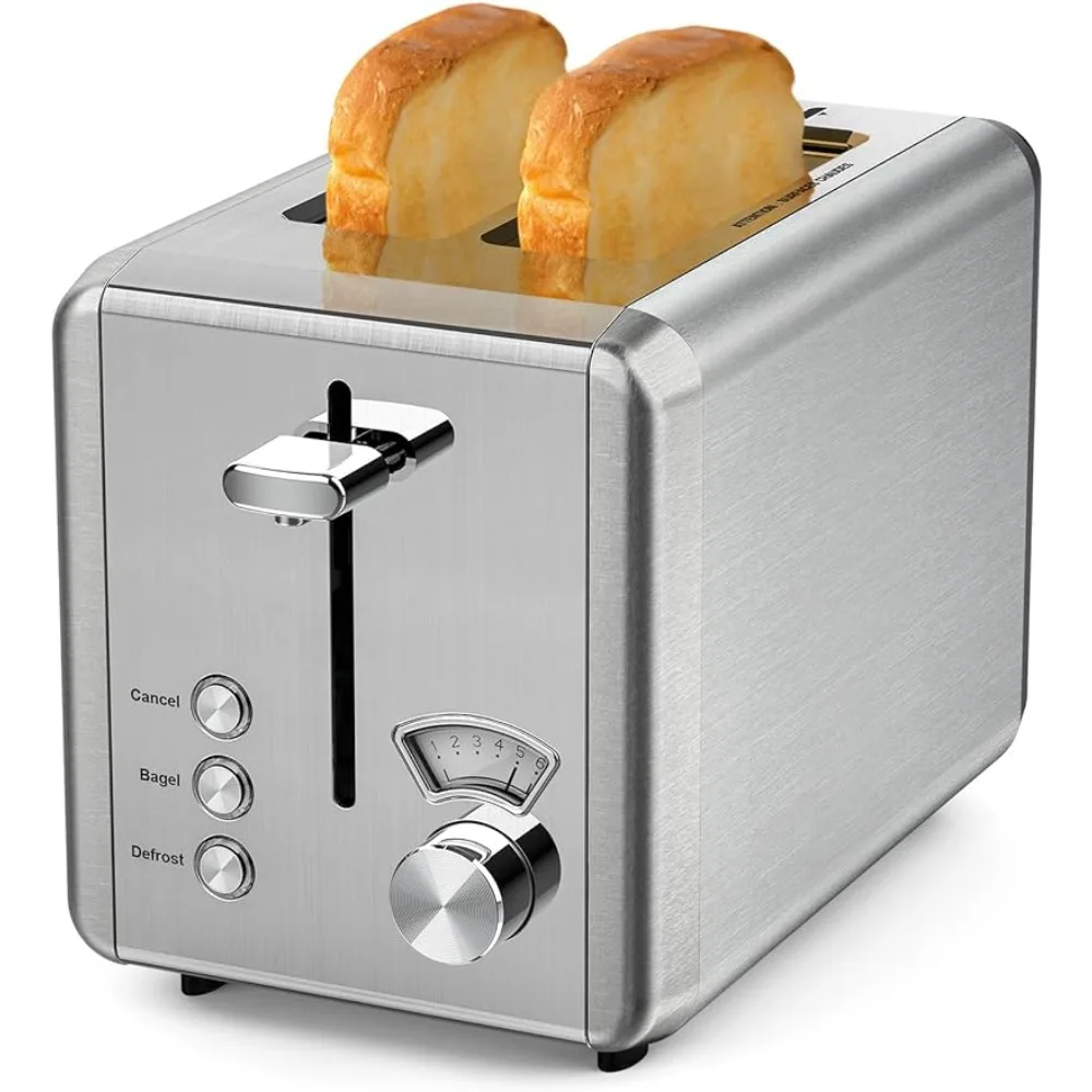 

Toaster Stainless Steel, 6 Bread Shade Settings, Bagel/Defrost/Cancel Function, 1.5in Wide Slot, High Lift Lever