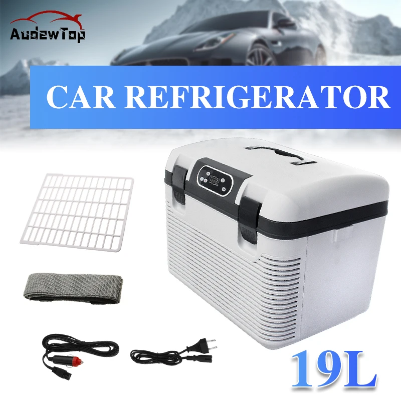 19L Car Refrigerator Freeze heating DC12-24V/AC220V Fridge Compressor For Car Home Picnic Mni Refrigeration Cold Storage