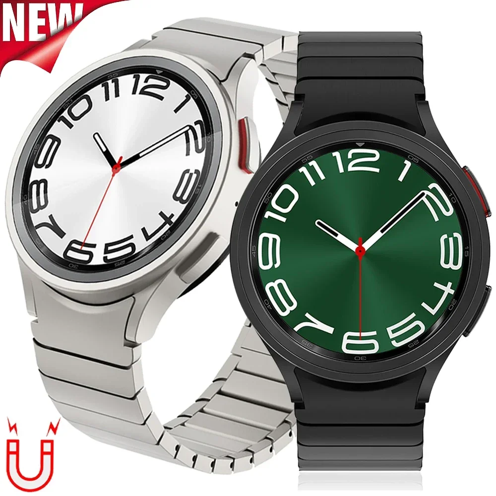 

Ремешок из нержавеющей стали без зазора для часов Samsung Galaxy Watch 6 Classic 43 мм 47 мм 6/5/4 40 44 мм, металлический браслет для часов 5pro 45 мм