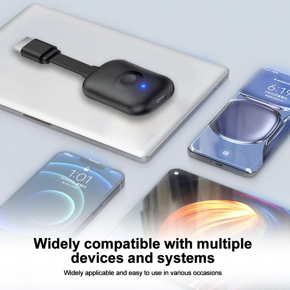 Wireless Screen Miracast TV Dongle Wifi Wireless TV Stick Supoort HDMI-Compatible 4K HD Mirror Screen Display Adapter For IOS