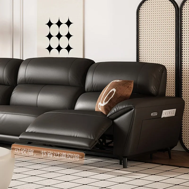 #Ergonomic European Living Room Sofas Filler 3 Seater Lounges Recliner Electric Sofa Lazy Luxury HouseSillon Cama Home Furniture