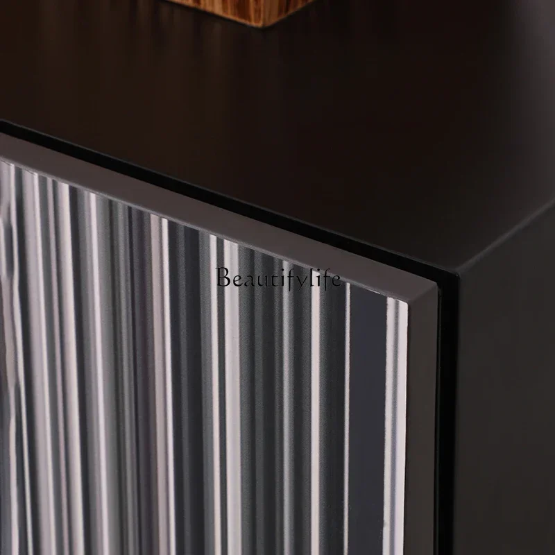 

1LLight luxury side cabinet Modern simple living room locker against the wall Creative