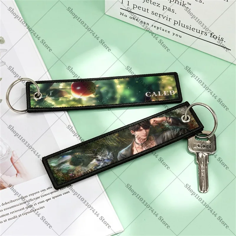 Game Love and Deep Space Keyring Accessories Charms Pendant Backpack Bag Ornament Xavier Zayne Rafayel Sylus Caleb Keychain Gift view 3