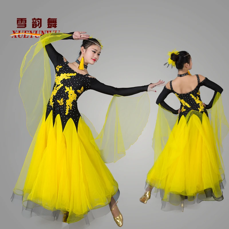 2025 Newest Woman Ballroom Dance Competition Dress Dance Ballroom Waltz Standard Dance Dress Women Ballroom Dress