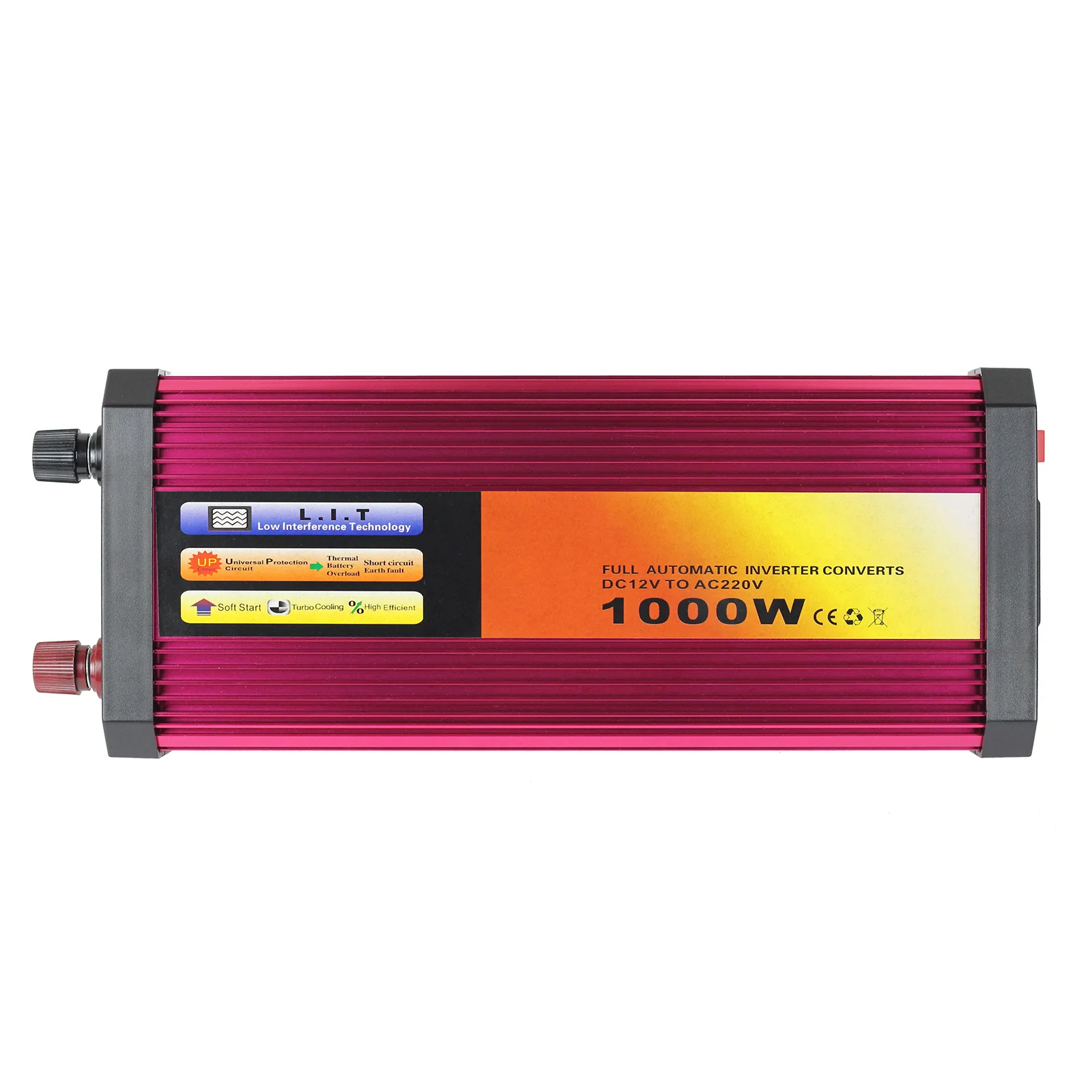 

12V 1000W Micro Inverter Off-Grid Solar PWM Charge Controller Intelligent Sine Wave Single Phase 60Hz 110V/220V LCD 99.9%