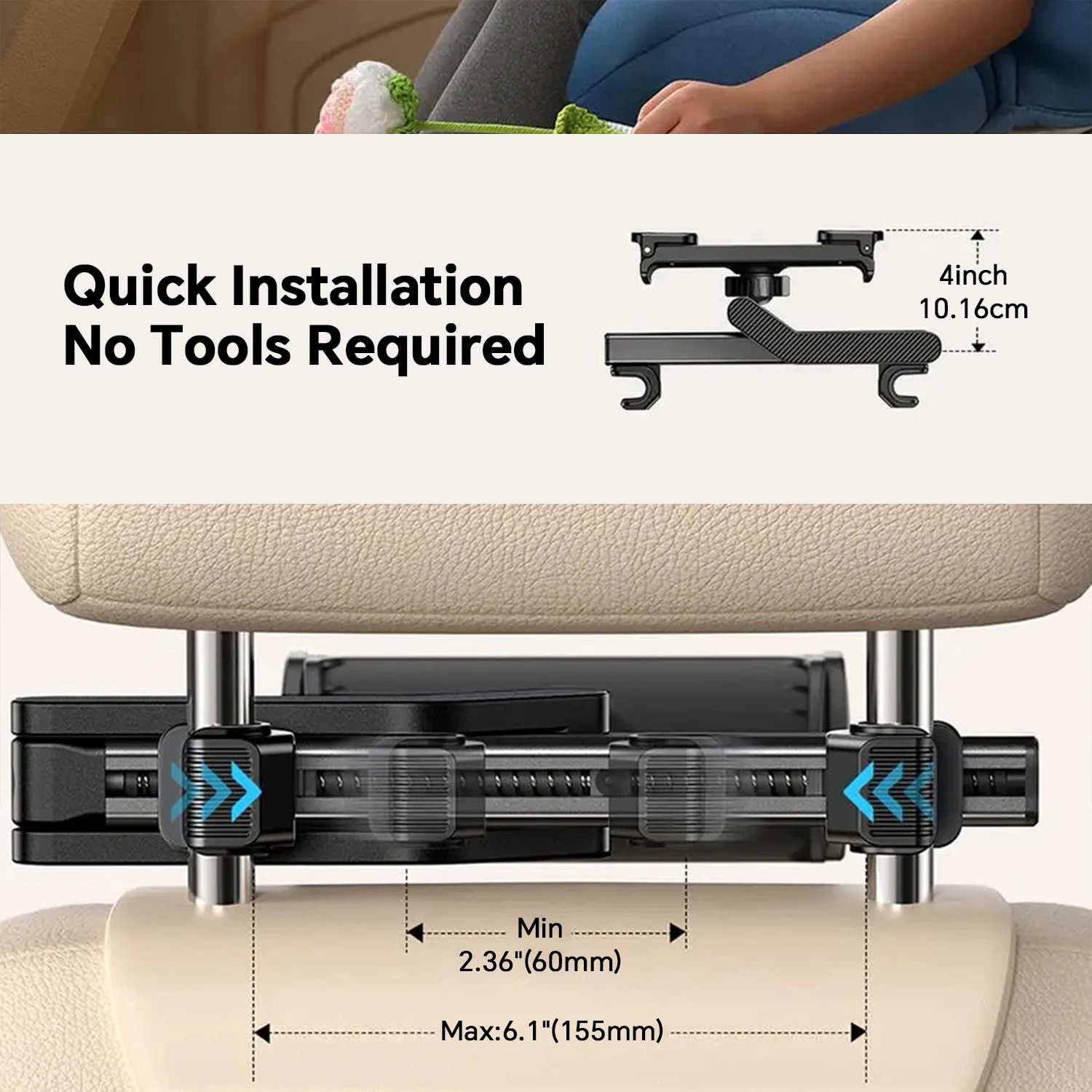 Upgraded Telescopic Car Rear P - Toddler Tablet Accessories ulasan dan harga