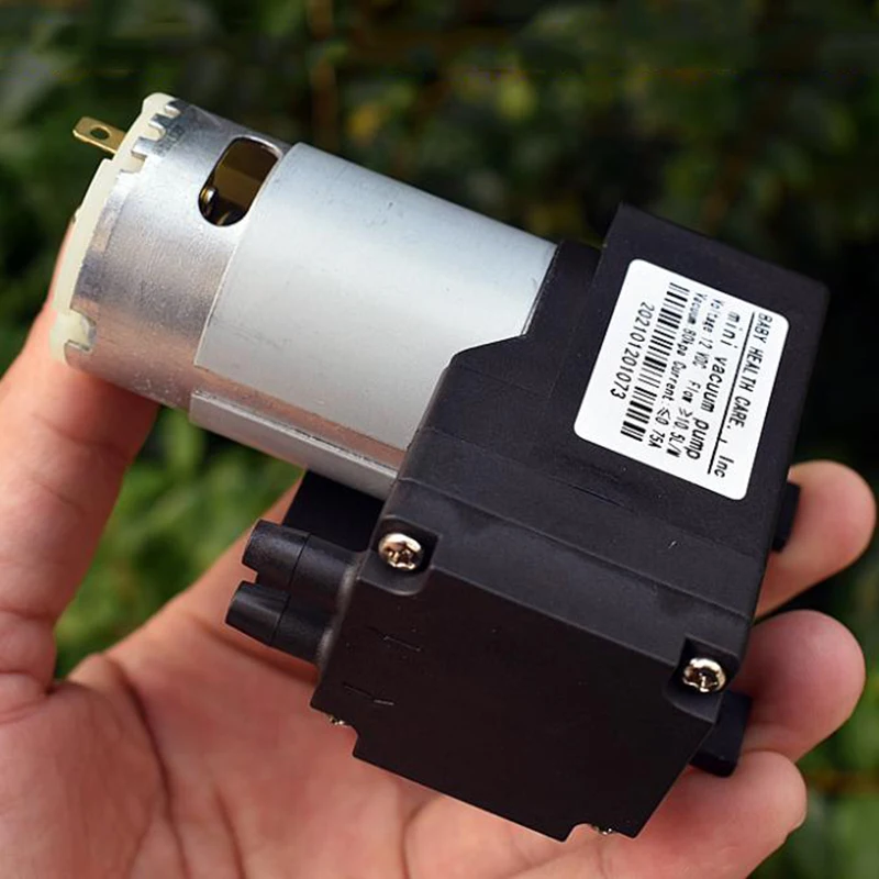대용량 고압 미니 진공 공기 펌프, 음압 흡입 다이어프램 펌프, DIY 패커 인플레이터, DC 12V 10.5L/M -80KPa
