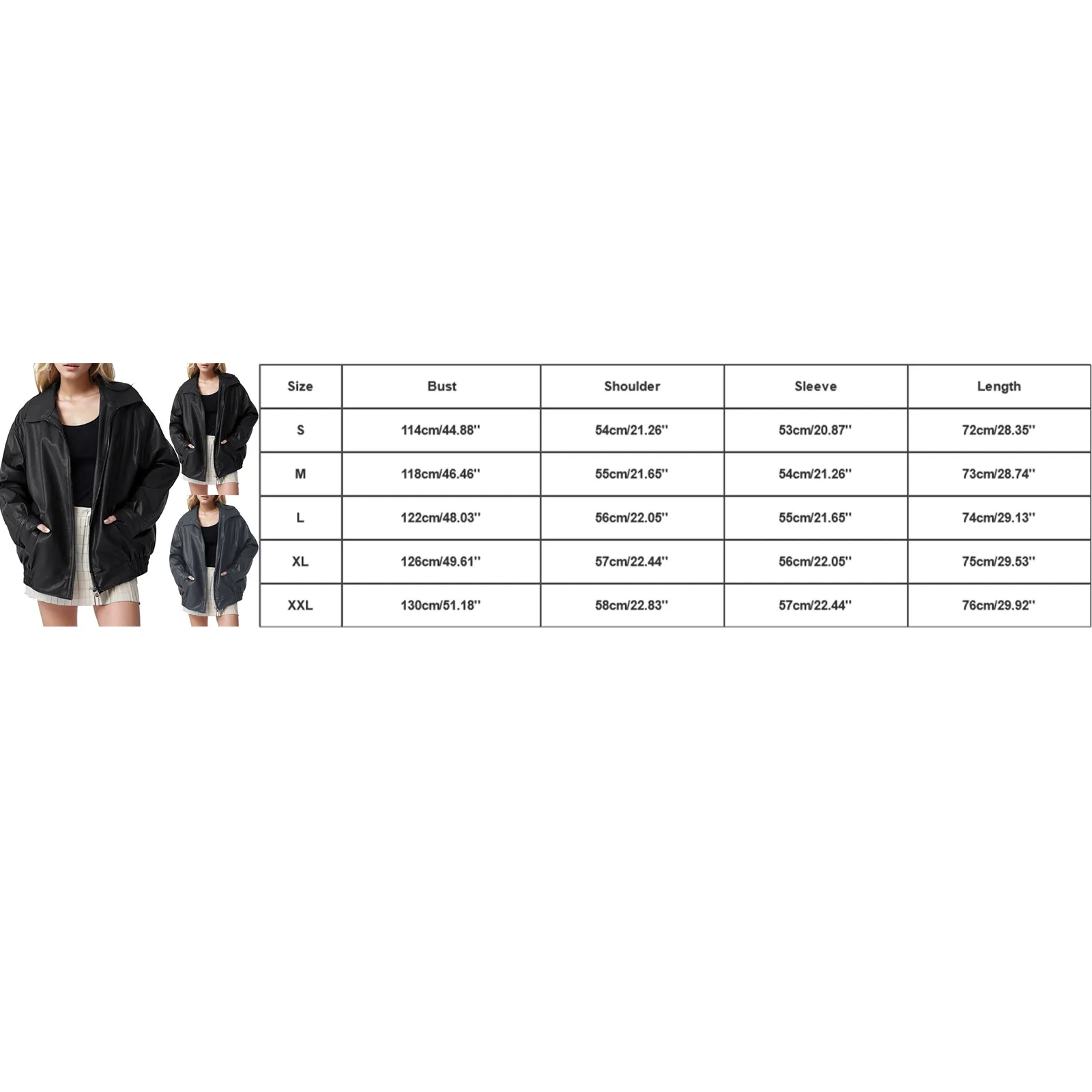 Frauen einfarbig Stil pu Lederjacke Mantel coole Mädchen Outwear Reiß verschluss Mode Tops Damen Freizeit jacken feste Jacken