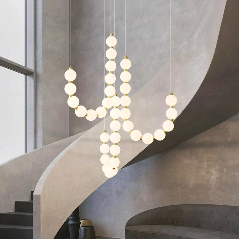 Nordic Light Luxury Simple Acrylic Magic Bean Bubble Lamp Bedroom Living Room Chandeliers Home Decoration Pendant Lights - view 4