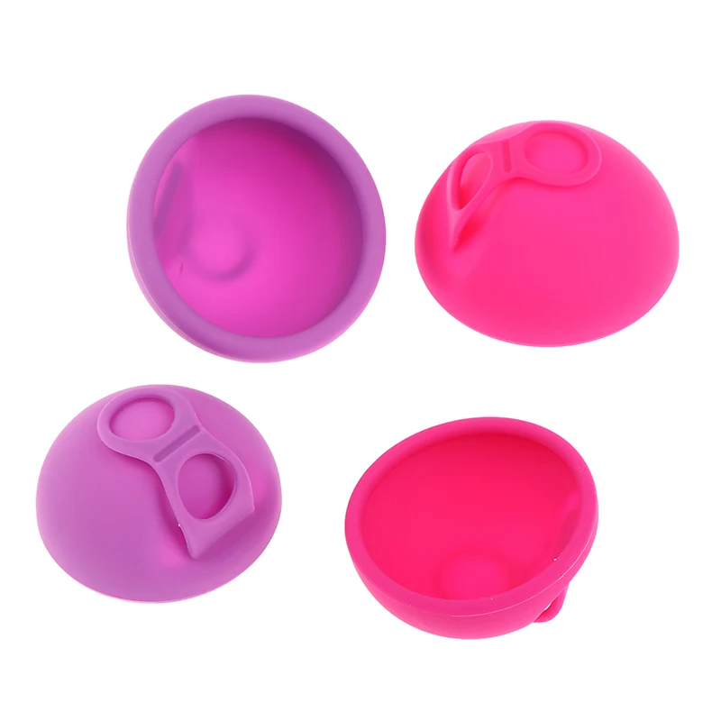 Lady Silicone Flat Fit Design Extra Thin Reusable Disc Menstrual Tray With Pull Tab With Flat-fit Design Extra-Thin Sterilizing