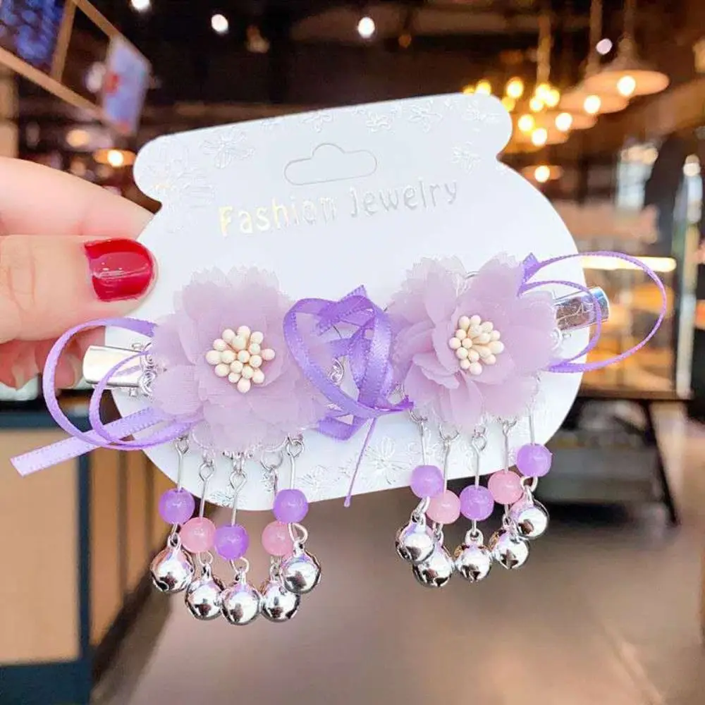 Детские аксессуары для волос из смолы высокого качества, Шпилька для волос в старинном стиле из сплава в форме веера, Шпилька для волос в виде костюма Тан