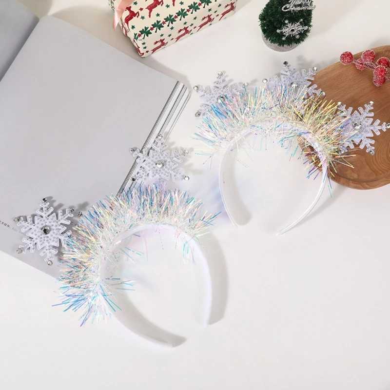 مهرجان الشتاء أبيض ندفة الثلج شوارع لطيف ملحق الشعر لحفلات العطلات #3