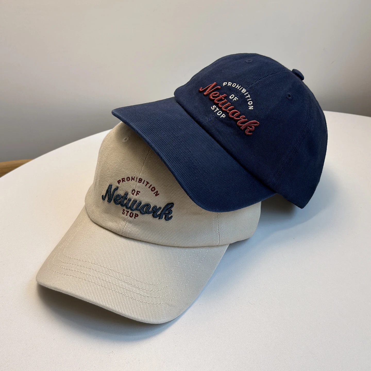 

Baseball Cap with Embroidered Letters, Versatile Wide Brim Duckbill Cap for Men, Autumn and Winter Outdoor Casual