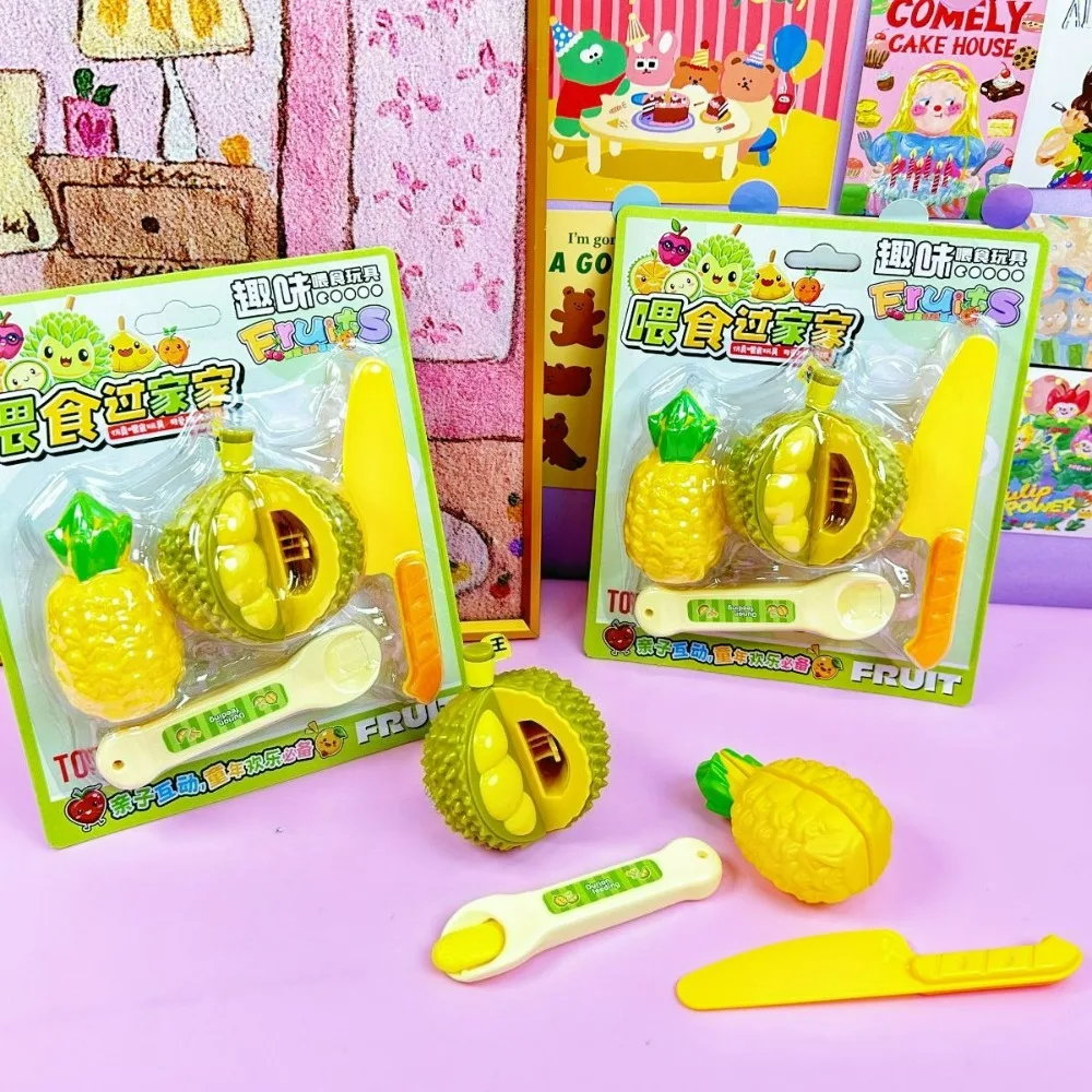 لعب الأطفال ألعاب المطبخ الغذاء مقلد الغذاء الفاكهة دوريان تغذية اللعب الفراولة لعبة البودينغ التعليم المبكر اللعب منزل اللعب