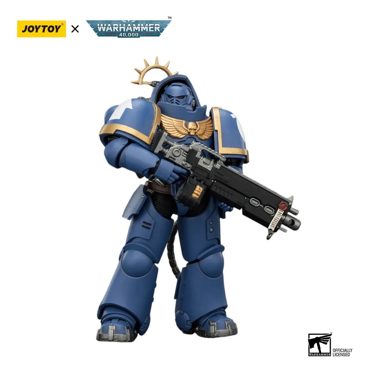 

Фигурка JOYTOY Warhammer 40000/40k Game Edition Ultramarines Heavy Intercessor с тяжелой винтовкой и болтовкой