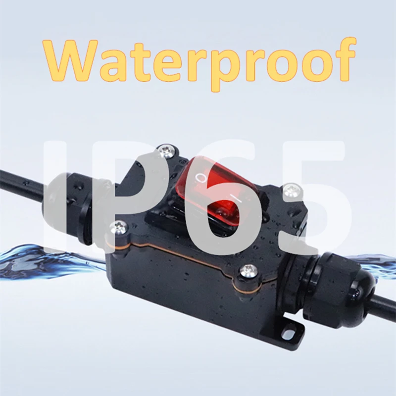 Waterproof Ship Type Switch 220V/16/30A Outdoor Rainproof Intermediate Power Switch IP65 Button Switch Electrical