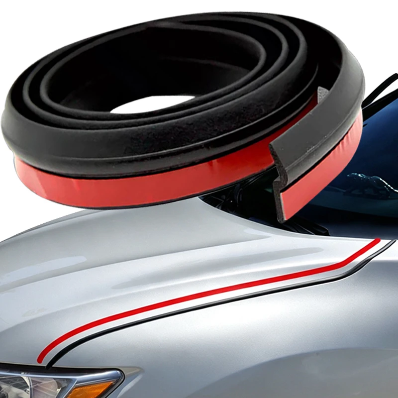 Z Type Car Door Seal Noise Insulation Weatherstrip Sealing Rubber Strip Hatchback Upper Edge Trim Waterproof  Auto Accessories