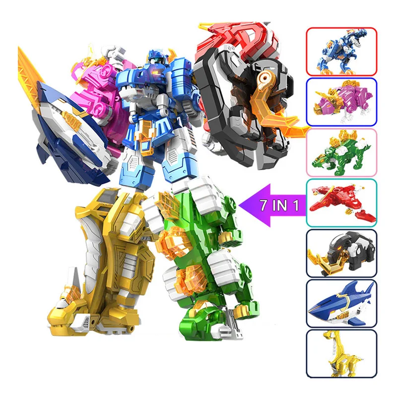 7 في 1/5 في 1 قوة صغيرة 2 سوبر دينو تحويل الطاقة ألعاب الديناصور عمل أرقام قوة صغيرة X تشوه روبوت ميكا لعبة