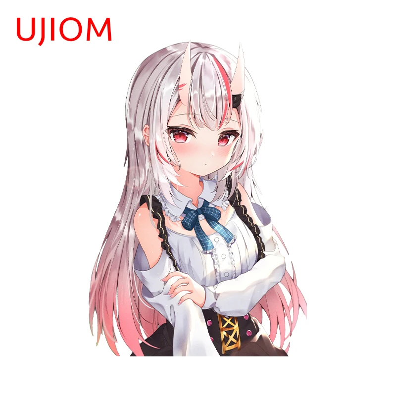 UJIOM 13 см X 12 см Chibi Girls Nakiri Ayame Hololive наклейки на стену личность переключатель панель Декор Наклейка креативные домашние обои