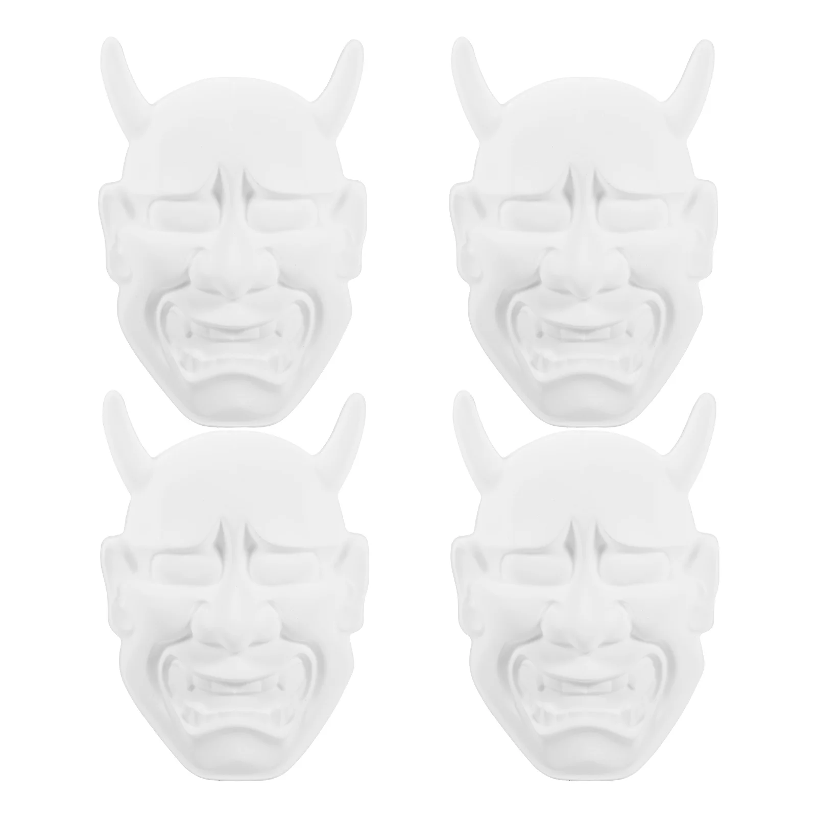 4 Pcs Cat Masks to Decorate Blank DIY Child Face Skincare Halloween Costumes for Adults