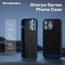 Freewell-Sherpa Phone Case Compatível com iPhone 13, 14, 15 Pro e Pro Max, Suporte Acessórios de Fotografia, Lente e Filtro Magnético