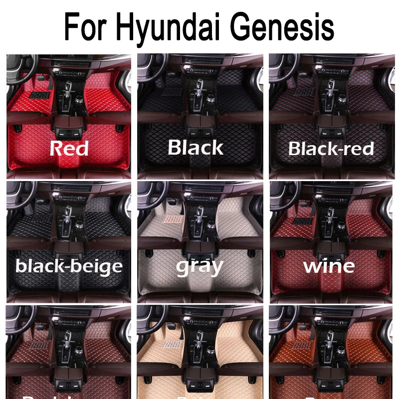 

Custom Car Floor Mats for Hyundai Genesis G80 2020-2023 Years Artificial Leather Interior Accessories