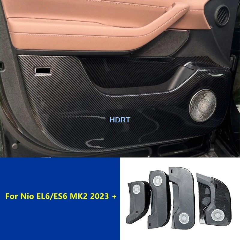 

For Nio EL6/ES6 MK2 2023 + Car Styling Door Anti Kick Plate Pad Panel Cover Protector Decoration Accessories Interior Sticker