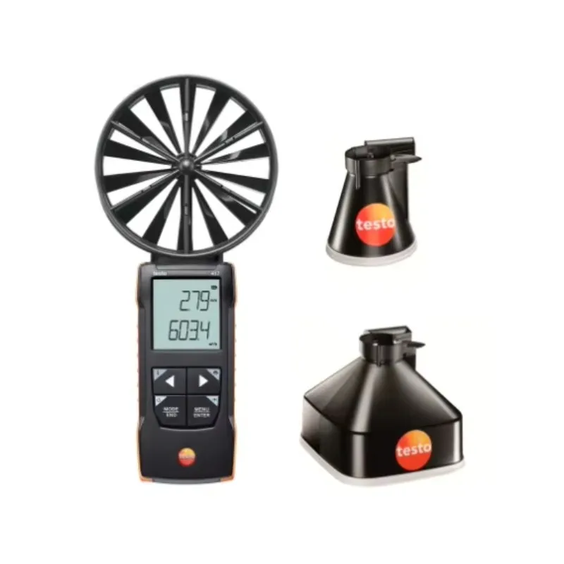 Hot Sale Testo 417 Kit 1 Vane Anemometer With Measurement Funnels Air Flow Meter